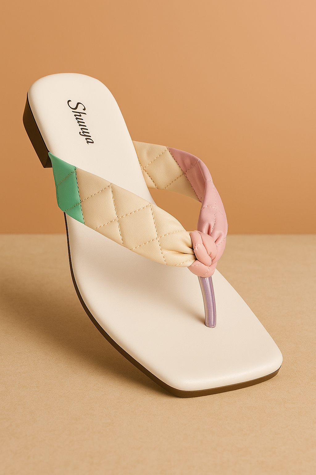 Multicolor Thong Flat Sandals for Women – Soft Cushion Comfort, Stylish Casual & Ethnic Wear Chappal, Daily Wear Slip-On Footwear