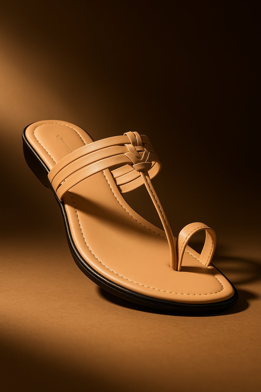 Shunya Women’s Cream Toe Ring Flats | Stylish Ethnic & Casual Slip-On Sandals | Comfortable Daily Wear Footwear for Women & Girls