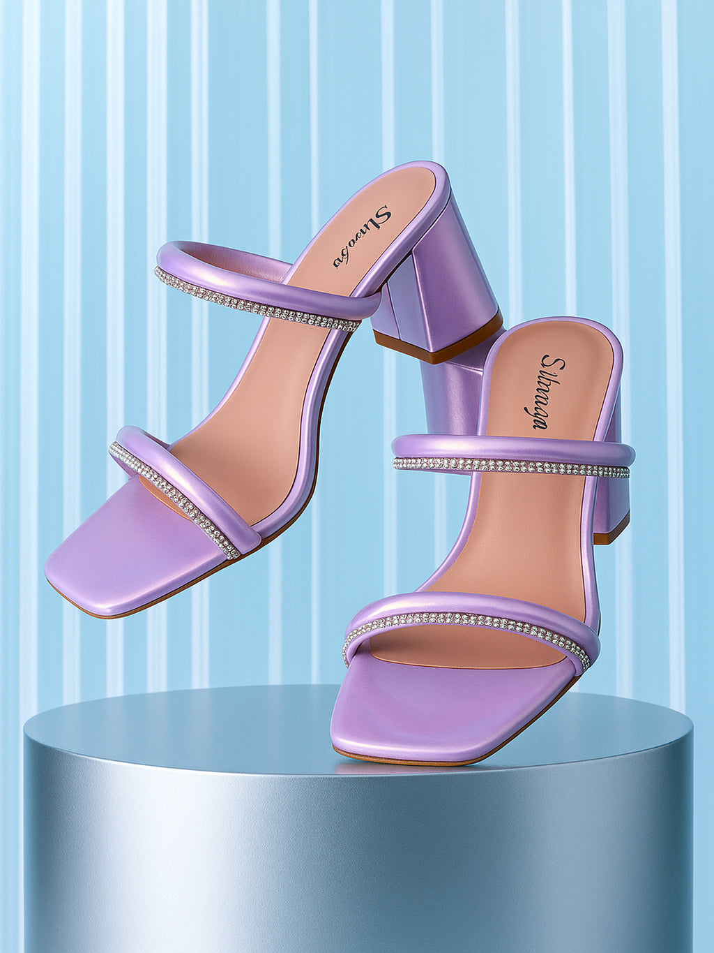 Pink Retro Walk Women Fashion Heel