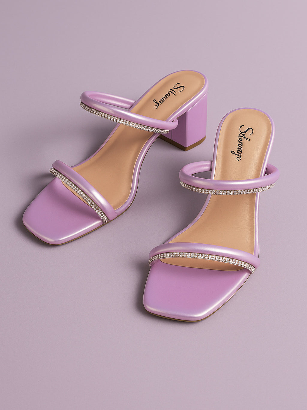Pink Retro Walk Women Fashion Heel