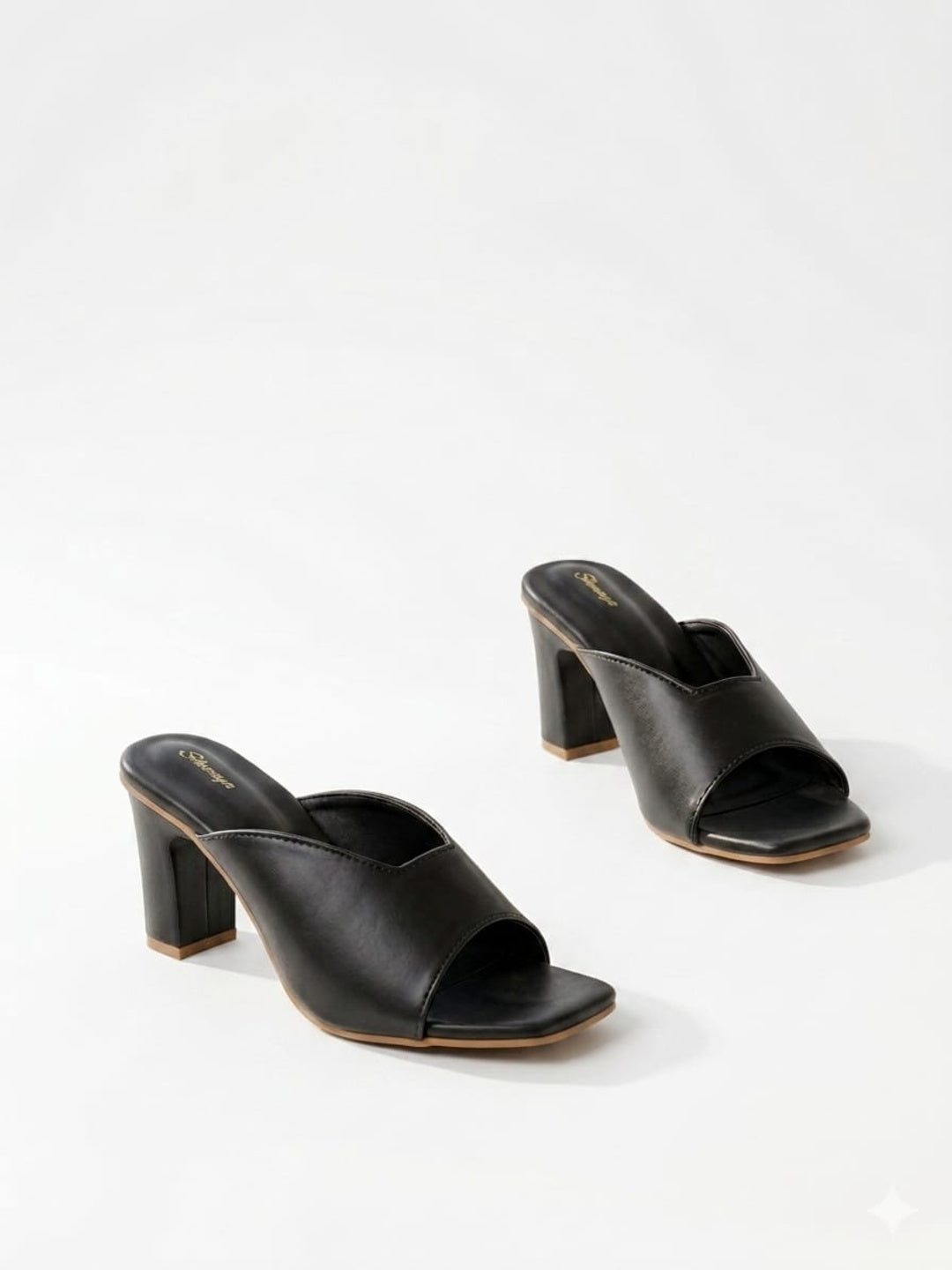 Black Open Toe sleek Fashion Sandal