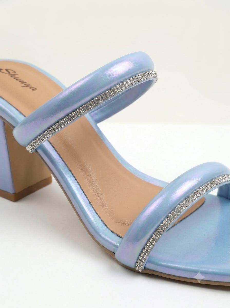 Sky Blue Retro Walk Women Fashion Sandal