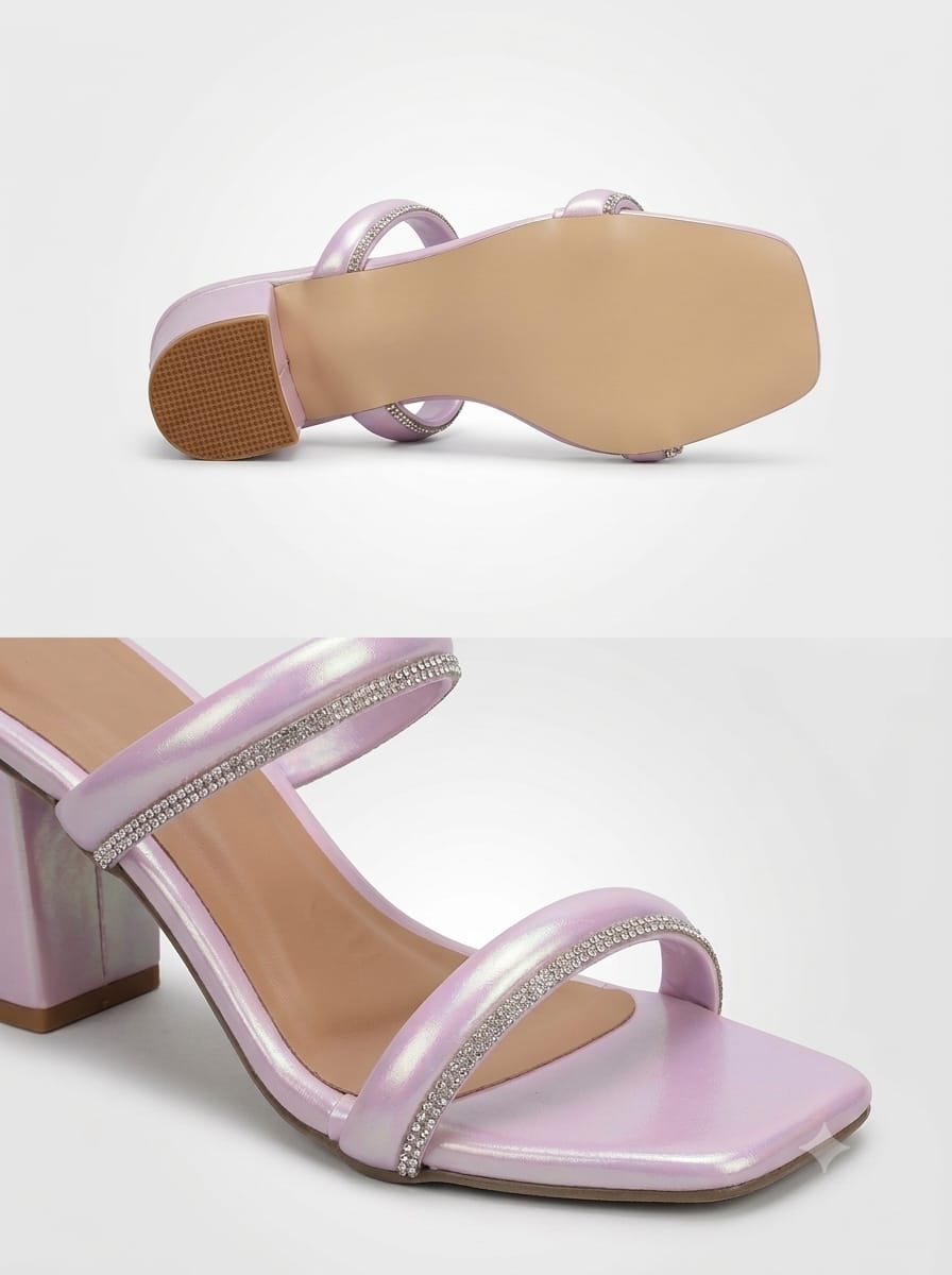 Pink Retro Walk Women Fashion Heel